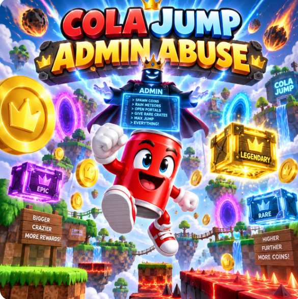 Cola Jump Admin Abuse mit Admin, Portalen, Kisten und schwebenden Inseln